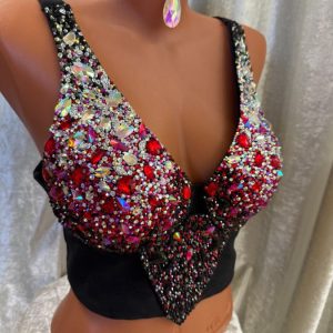 Топ-ТРАНСФОРМЕР джинсовый "Черешенка на торте"